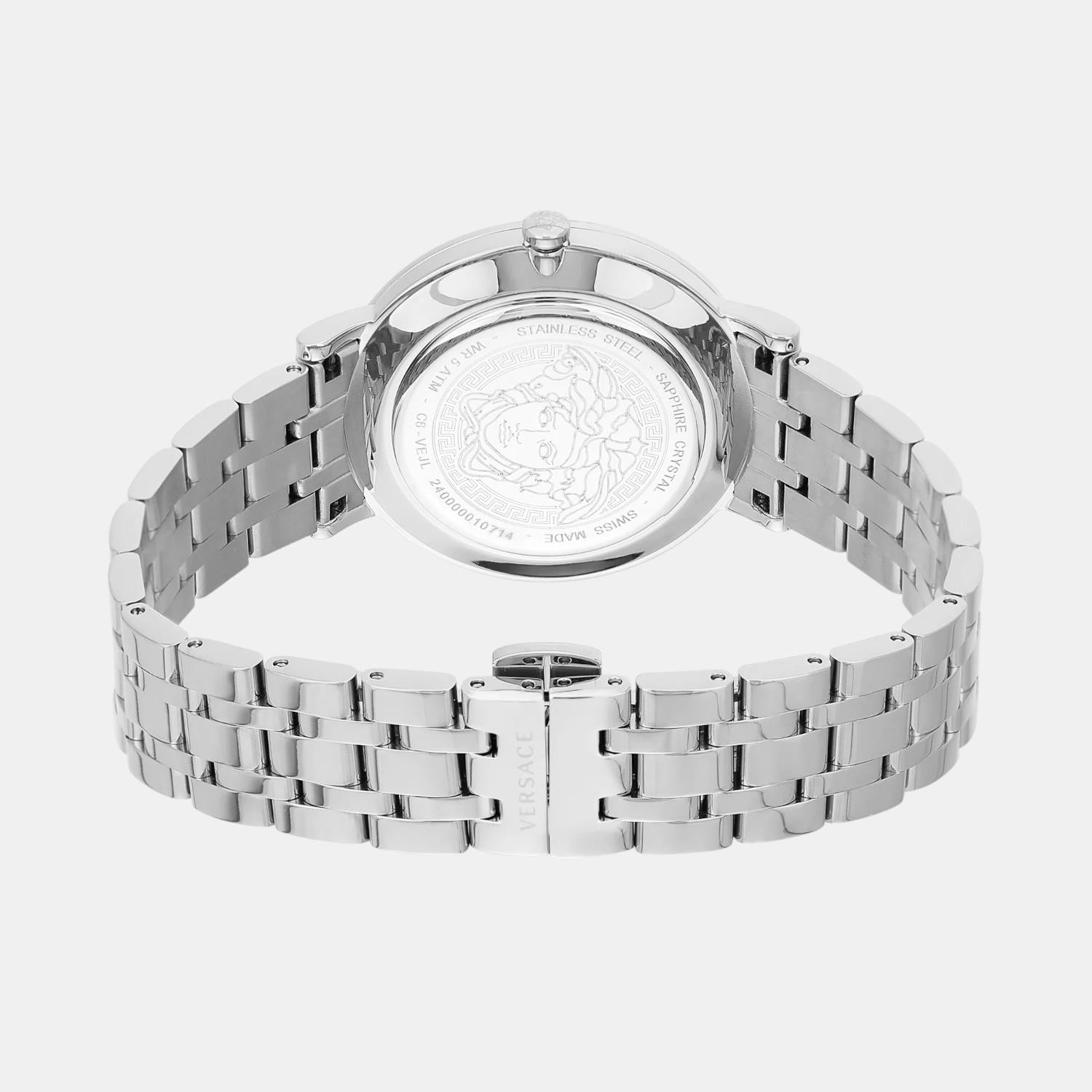 V-Eternal Women Quartz Black Dial Analog Stainless Steel Watch VEJL00924