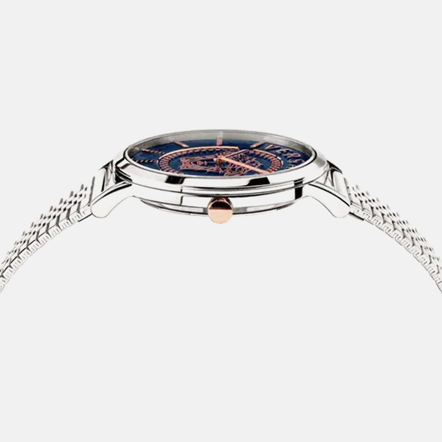 Women Quartz Blue Dial Analog Stainless Steel Watch VEK400821