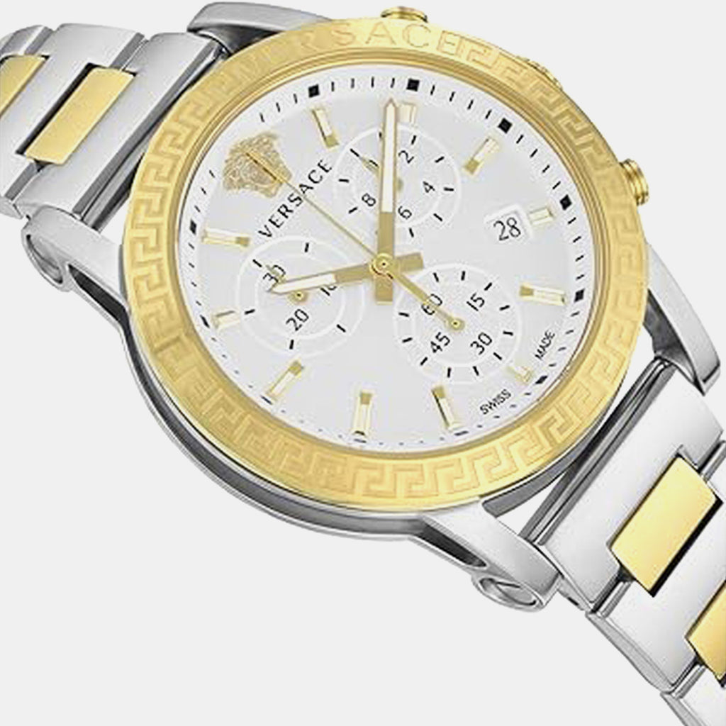 Sport Tch Lady(Wc-Kb) Women Quartz Silver Dial Chronograph Stainless Steel Watch VEKB00622