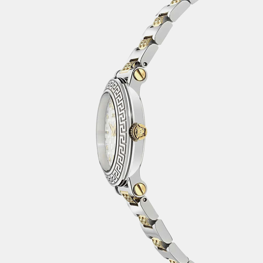 Greca Women Quartz Silver Dial Analog Stainless Steel Watch VEKLA0325