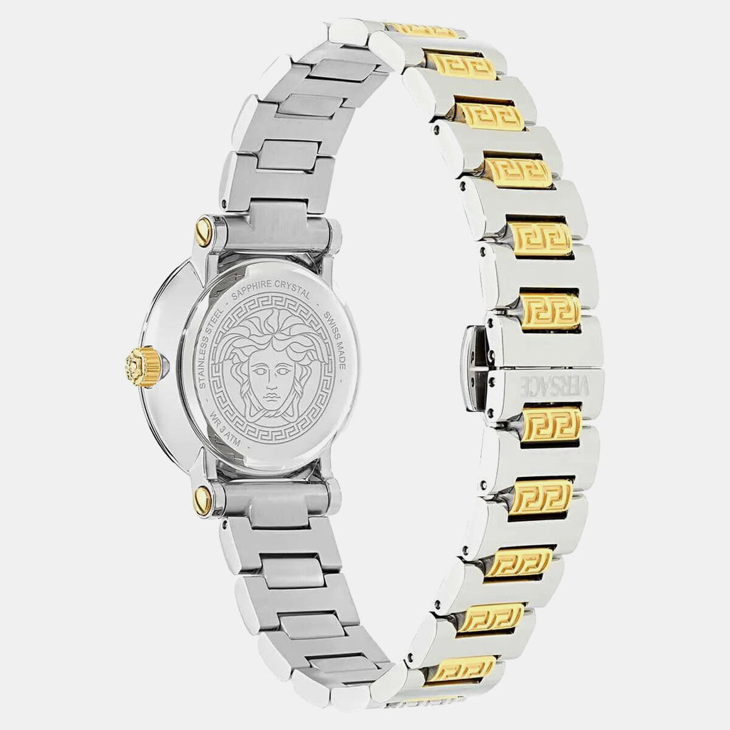 Greca Women Quartz Silver Dial Analog Stainless Steel Watch VEKLA0325