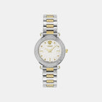 Greca Women Quartz Silver Dial Analog Stainless Steel Watch VEKLA0325