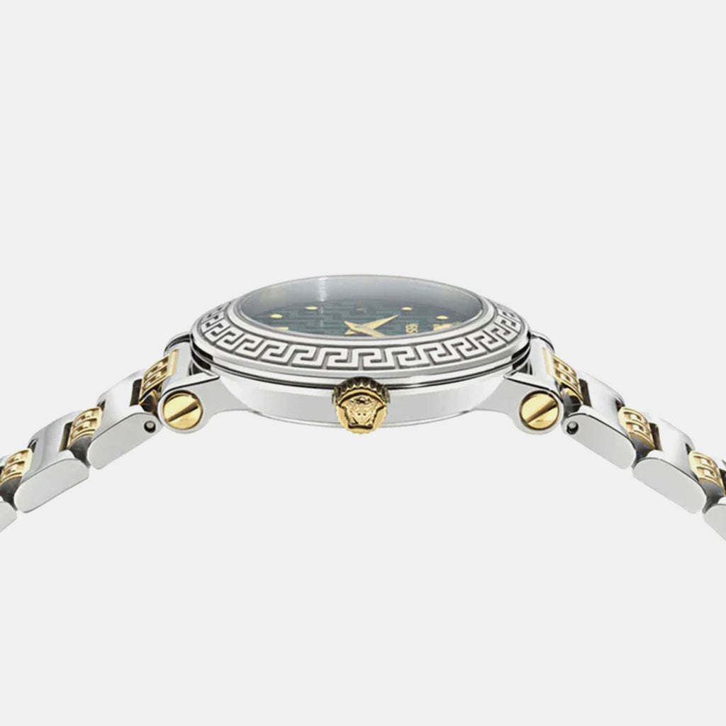 Greca Sphere Petite Women Quartz Green Dial Analog Stainless Steel Watch VEKLA0425