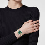 Greca Sphere Petite Women Quartz Green Dial Analog Stainless Steel Watch VEKLA0425