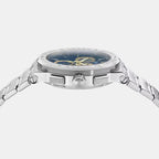Greca Unisex Quartz Blue Dial Chronograph Stainless Steel Watch VEKMA0225