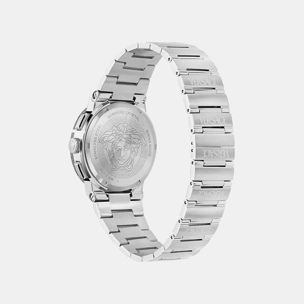 Greca Unisex Quartz Blue Dial Chronograph Stainless Steel Watch VEKMA0225