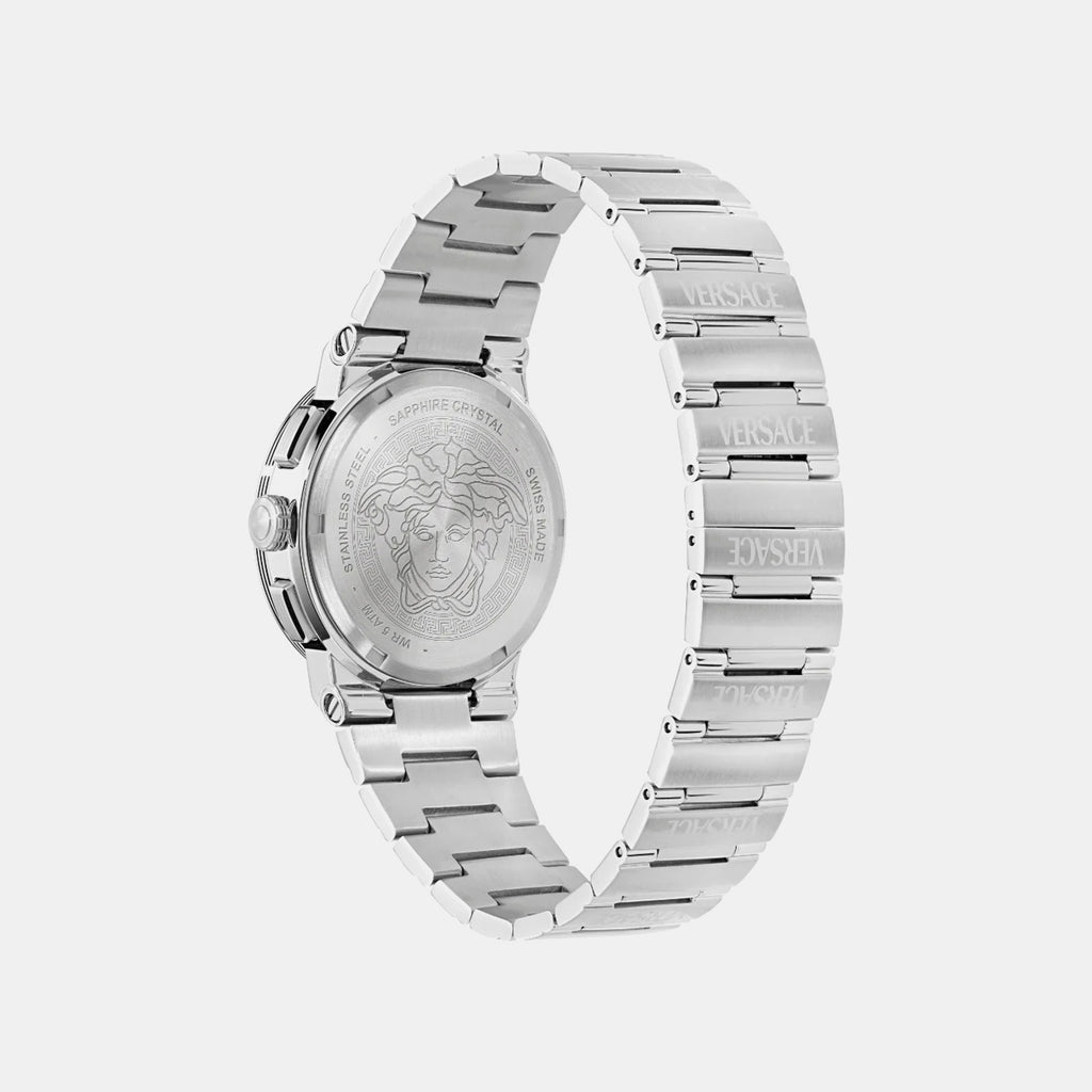 Greca Men Quartz Black Dial Stainless Steel Watch VEKMA0325