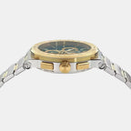 Greca Unisex Quartz Green Dial Chronograph Stainless Steel Watch VEKMA0425