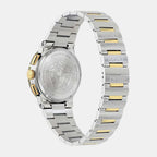 Men Quartz Silver Dial Chronograph Stainless Steel Watch VEKMA0525