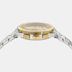 Men Quartz Silver Dial Chronograph Stainless Steel Watch VEKMA0525