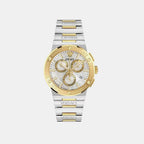 Men Quartz Silver Dial Chronograph Stainless Steel Watch VEKMA0525
