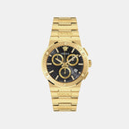 Greca Men Quartz Black Dial Chronograph Stainless Steel Watch VEKMA0625