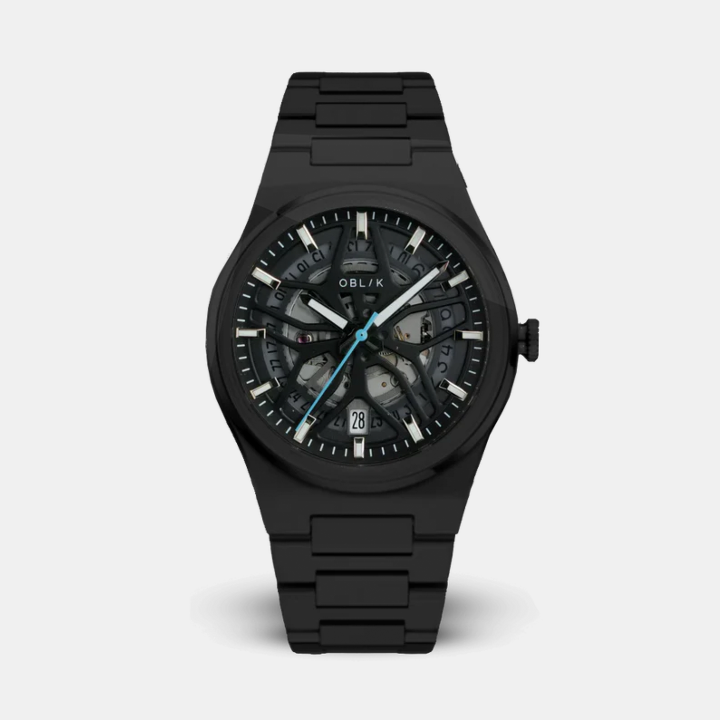 Velocity Men Quartz Black Dial Analog Stainless Steel Watch