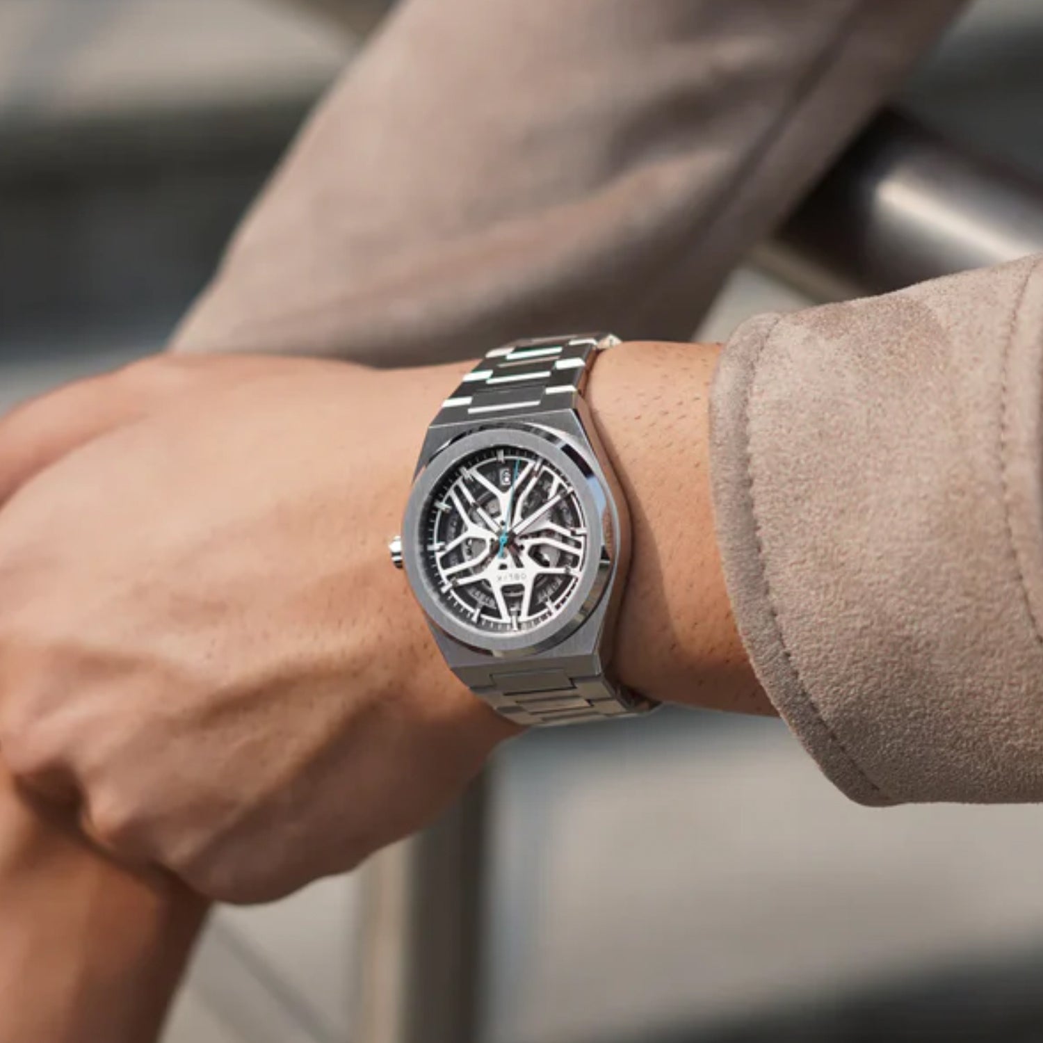 Velocity Men Automatic Silver Dial Analog Stainless Steel Watch VELOCITY SILVER-SILVER