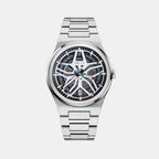 Velocity Men Automatic Silver Dial Analog Stainless Steel Watch VELOCITY SILVER-SILVER
