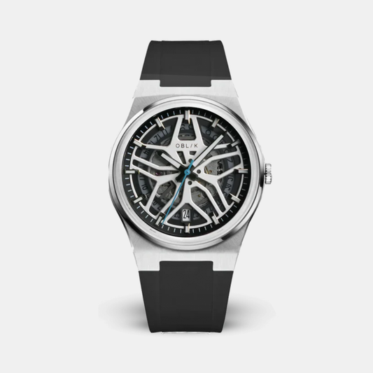 Velocity Sport Men Quartz Silver Dial Analog Silicone Watch