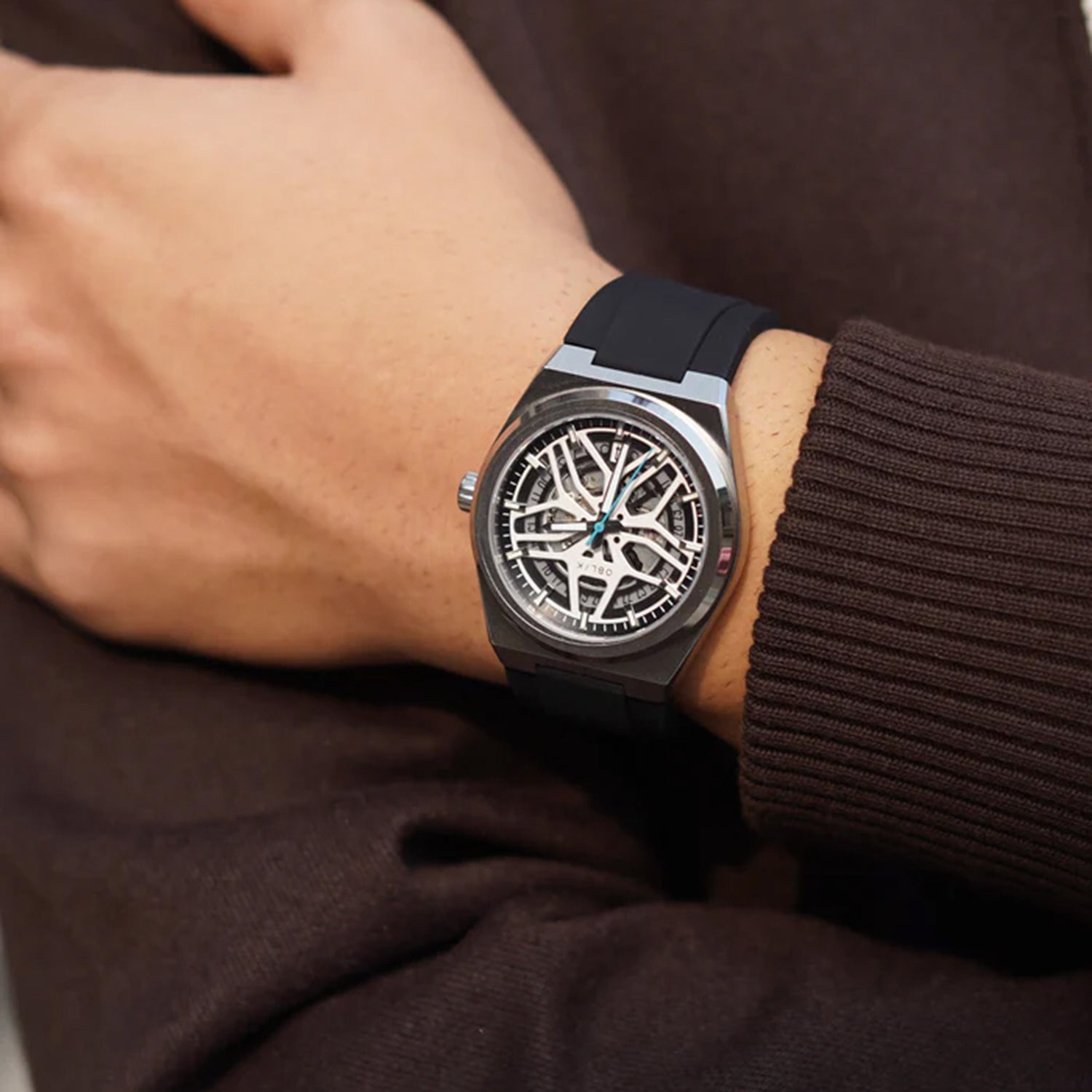 Velocity Men Automatic Silver Dial Analog Silicone Watch VELOCITY SPORT STRAP-SD