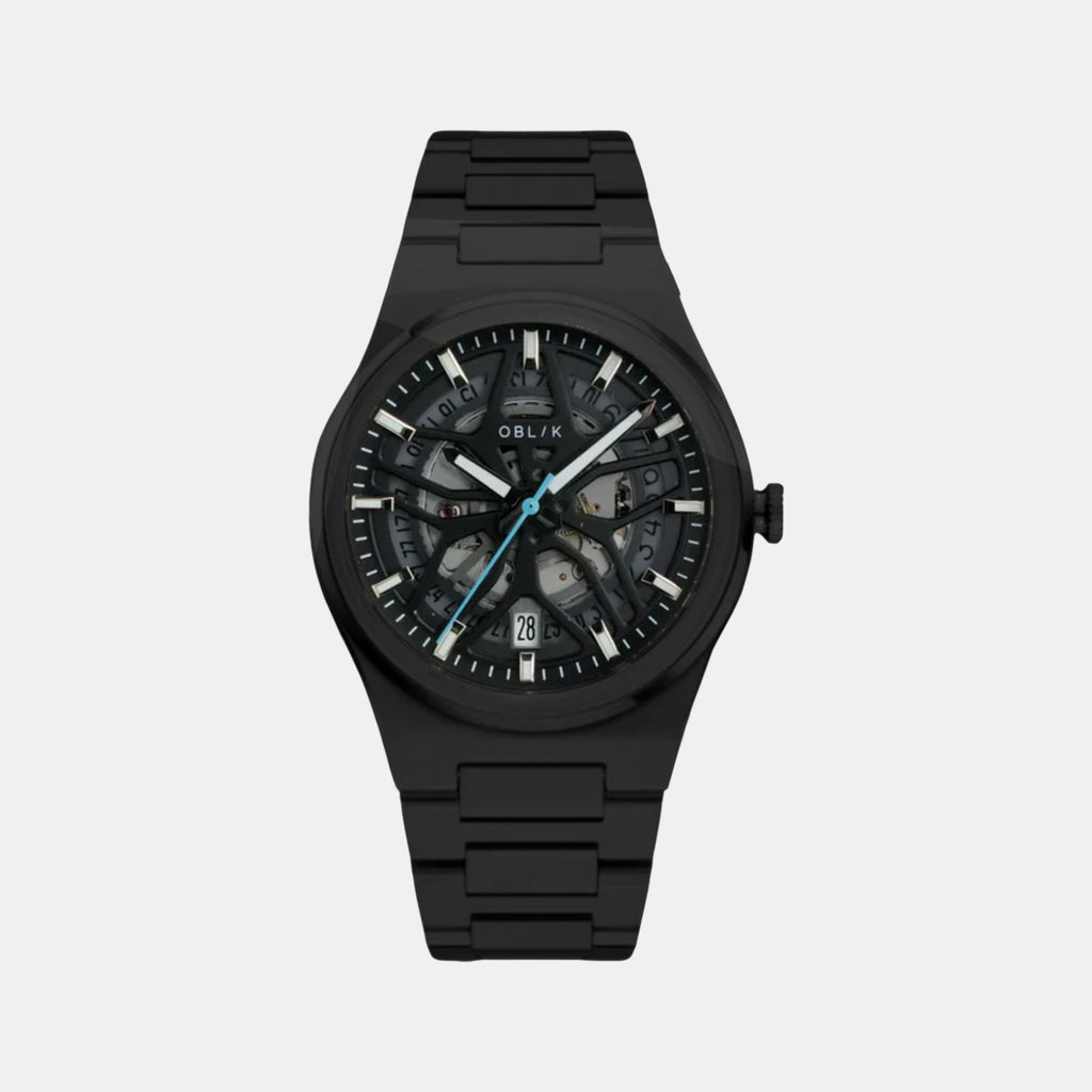 Velocity Men Automatic Black Dial Analog Stainless Steel Watch VELOCITY BLACK