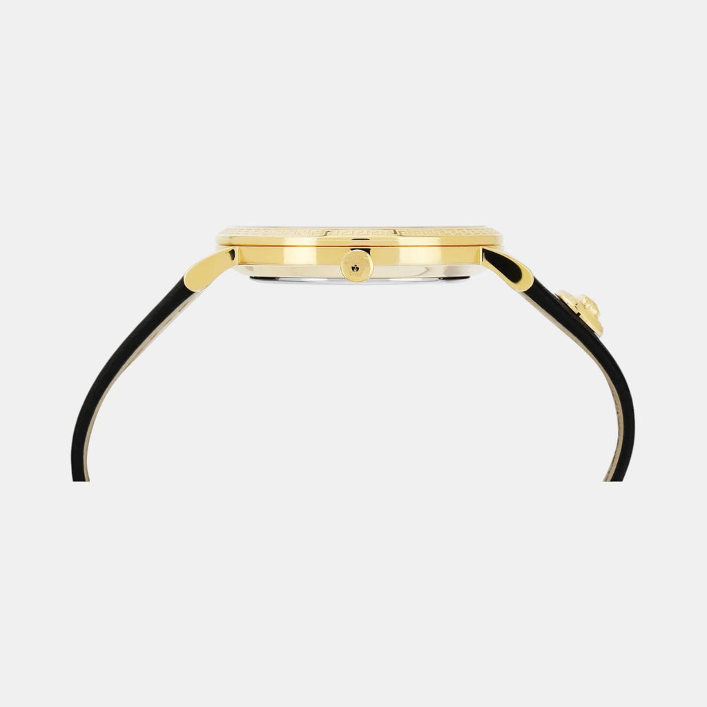 V-Eternal Men Quartz Black Dial Analog Leather Watch VENCA0124