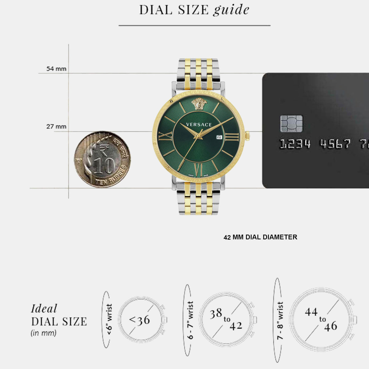 V-Eternal Men Quartz Green Dial Analog Stainless Steel Watch VENCA0224