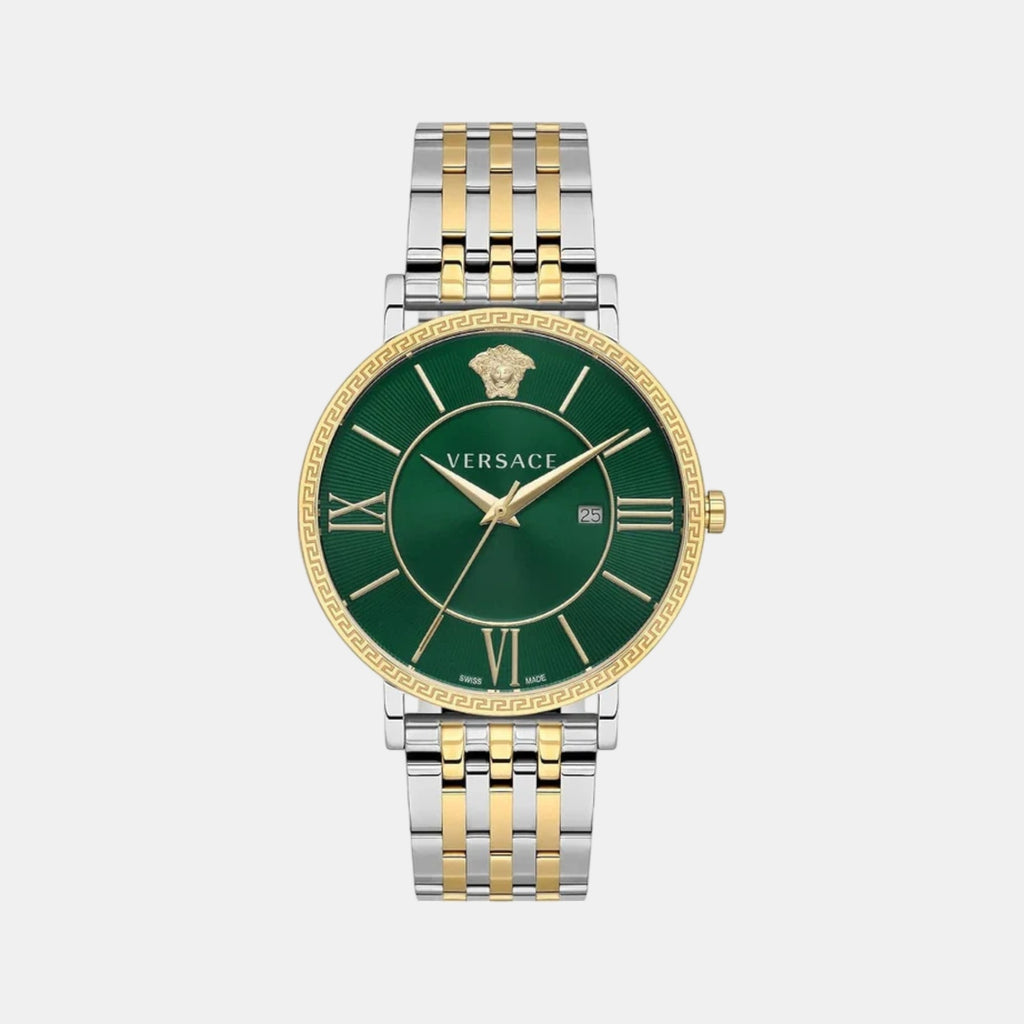V-Eternal Men Quartz Green Dial Analog Stainless Steel Watch VENCA0224