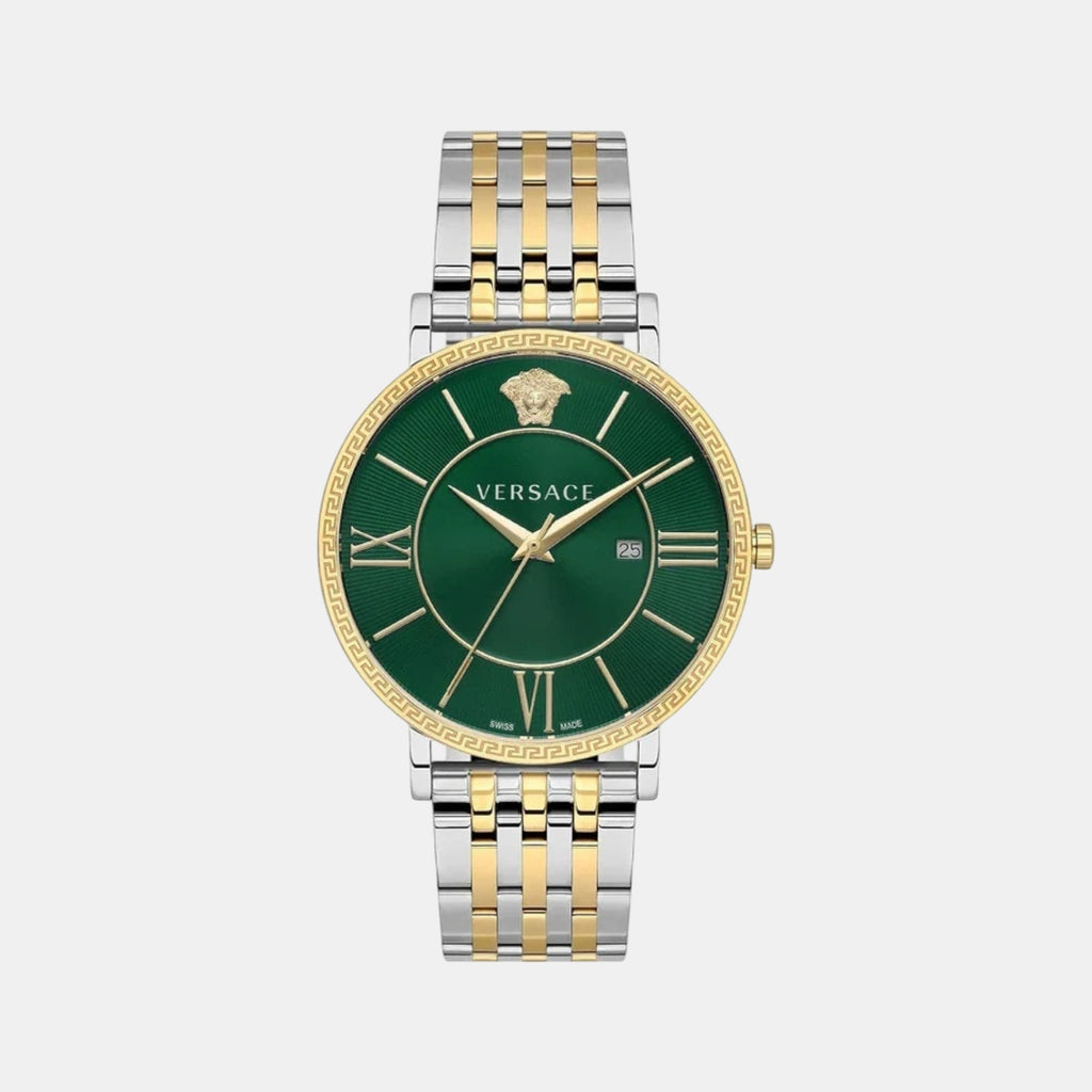 V-Eternal Men Quartz Green Dial Analog Stainless Steel Watch VENCA0224