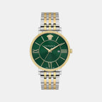 V-Eternal Men Quartz Green Dial Analog Stainless Steel Watch VENCA0224