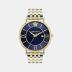 V-Eternal Men Quartz Blue Dial Analog Stainless Steel Watch VENCA0324