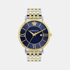 V-Eternal Men Quartz Blue Dial Analog Stainless Steel Watch VENCA0324