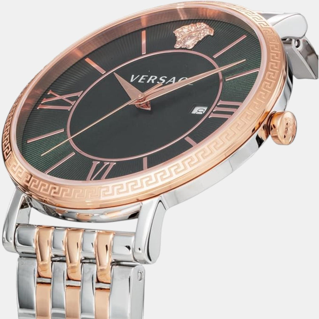 V-Eternal Men Quartz Green Dial Analog Stainless Steel Watch VENCA0424