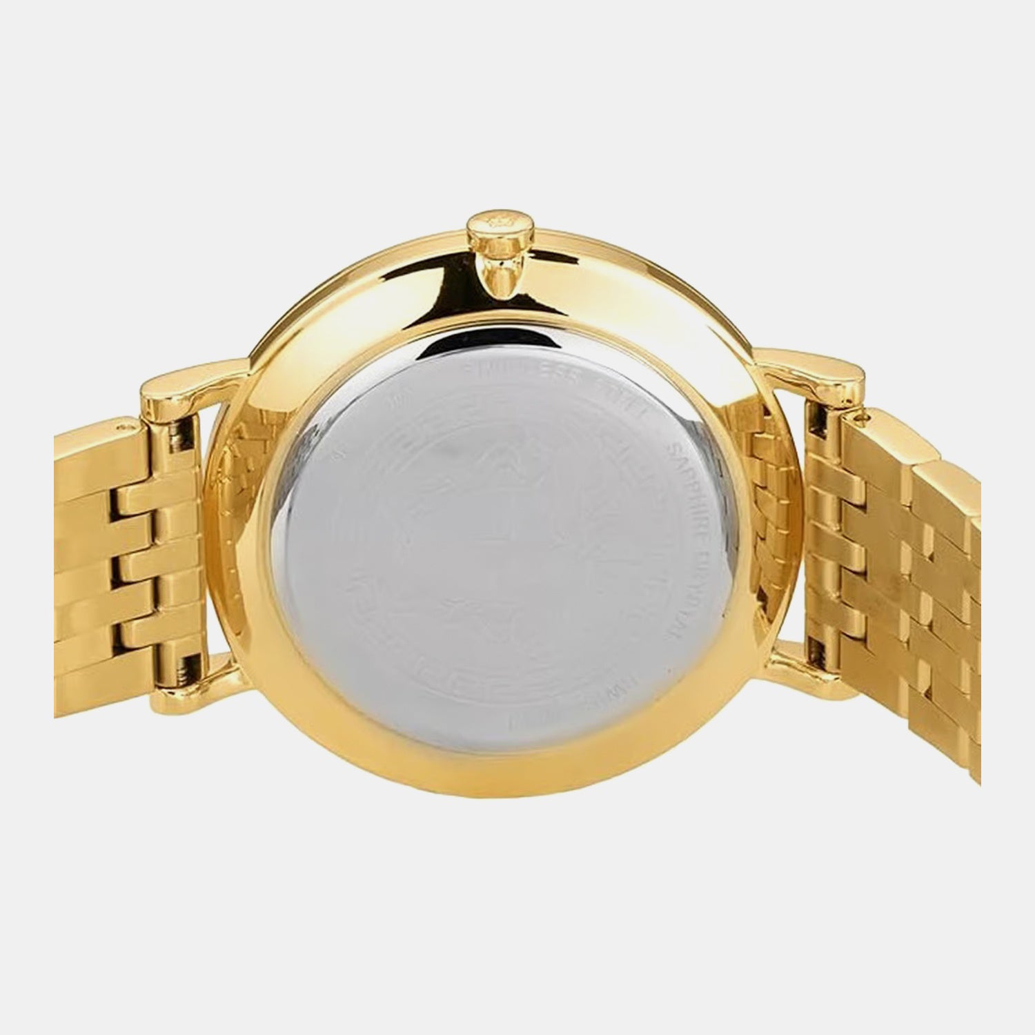 V-Eternal Gent Date (Wc-N Men Quartz Gold Dial Analog Stainless Steel Watch VENCA0524