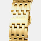 Men Quartz Gold Dial Analog Stainless Steel Watch VENCA0524