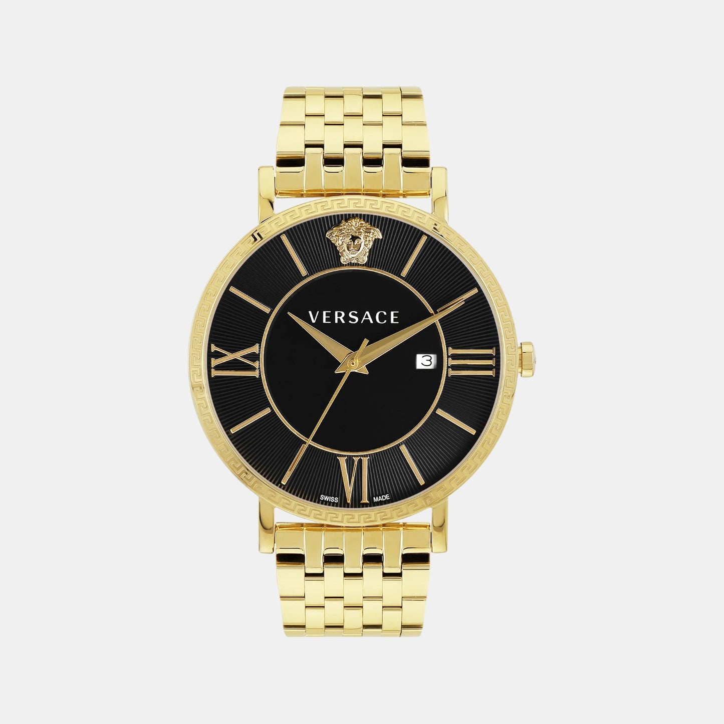 V-Eternal Men Quartz Black Dial Analog Stainless Steel Watch VENCA0624