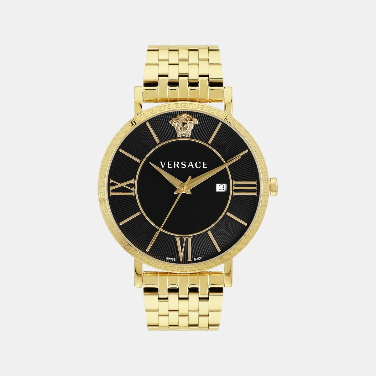 V-Eternal Men Quartz Black Dial Analog Stainless Steel Watch VENCA0624