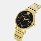 V-Eternal Men Quartz Black Dial Analog Stainless Steel Watch VENCA0624