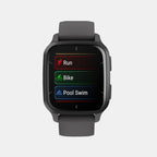 Venu SQ 2 Unisex Black Dial Digital Silicone Watch 010-02701-80