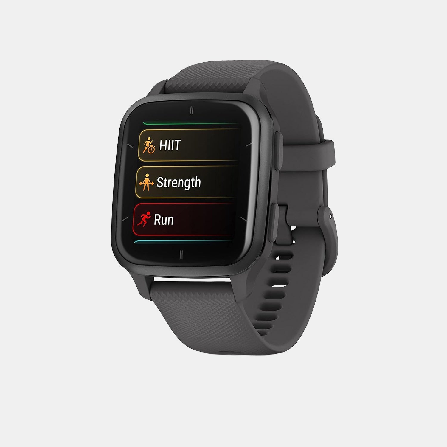 Venu SQ 2 Unisex Black Dial Digital Silicone Watch 010-02701-80