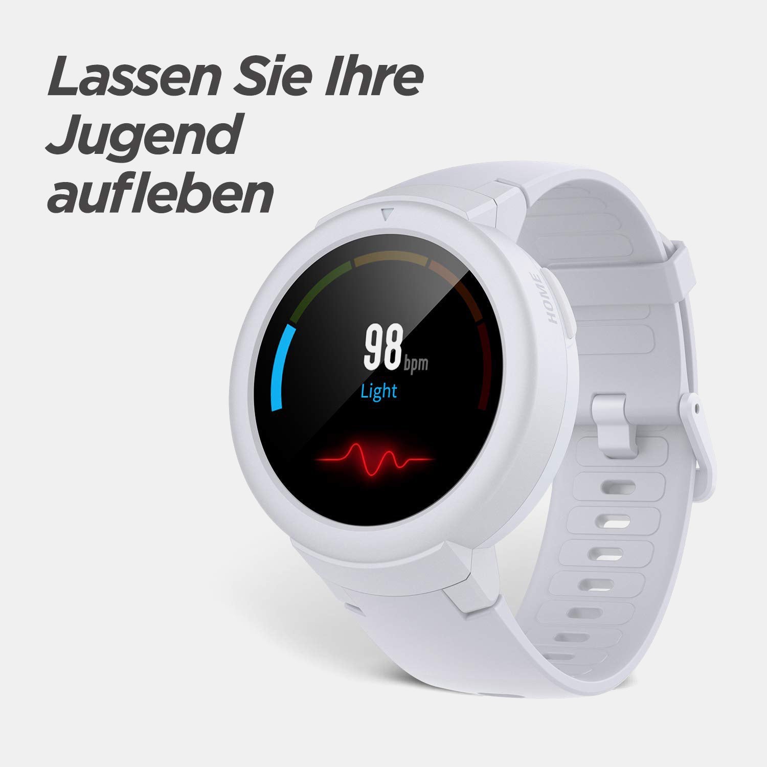 Verge Unisex Quartz White Dial Digital Silicone Watch Verge Lite White