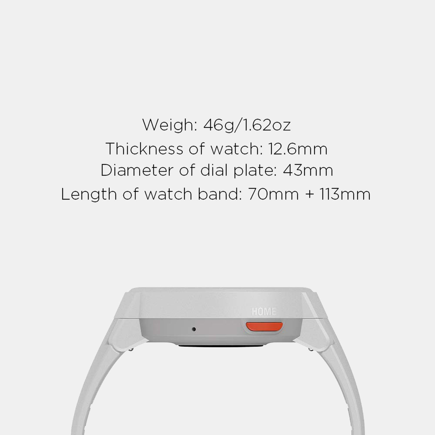Verge Unisex Quartz White Dial Digital Silicone Watch Verge White