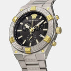 V‑Code Men Quartz Black Dial Chronograph Stainless Steel Watch VESO01123