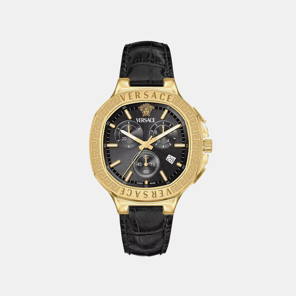V-Lady Chr Square(Wc-Vca) Unisex Quartz Black Dial Chronograph Stainless Steel Watch VEVCA0224