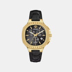 V-Lady Chr Square(Wc-Vca) Unisex Quartz Black Dial Chronograph Stainless Steel Watch VEVCA0224