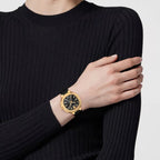 V-Lady Chr Square(Wc-Vca) Unisex Quartz Black Dial Chronograph Stainless Steel Watch VEVCA0224