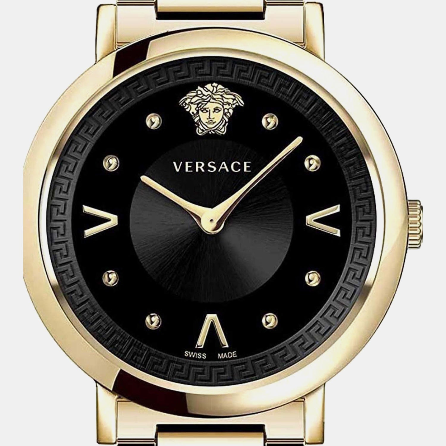 Women Quartz Black Dial Analog Stainless Steel Watch VEVD00619