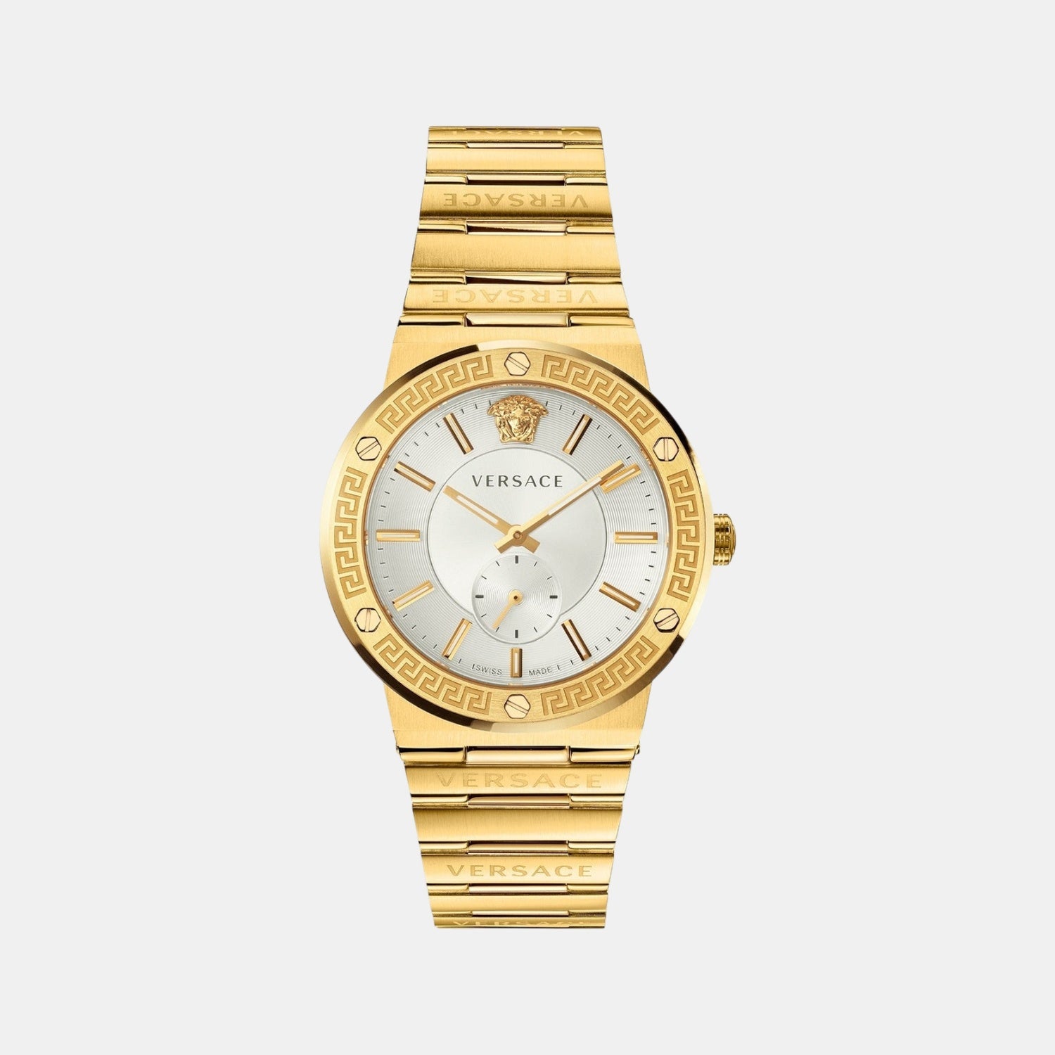 Greca Men Quartz Silver Dial Analog Stainless Steel Watch VEVI00520