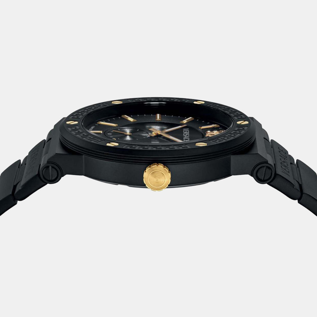 Men Quartz Black Dial Analog Stainless Steel Watch VEVI00620