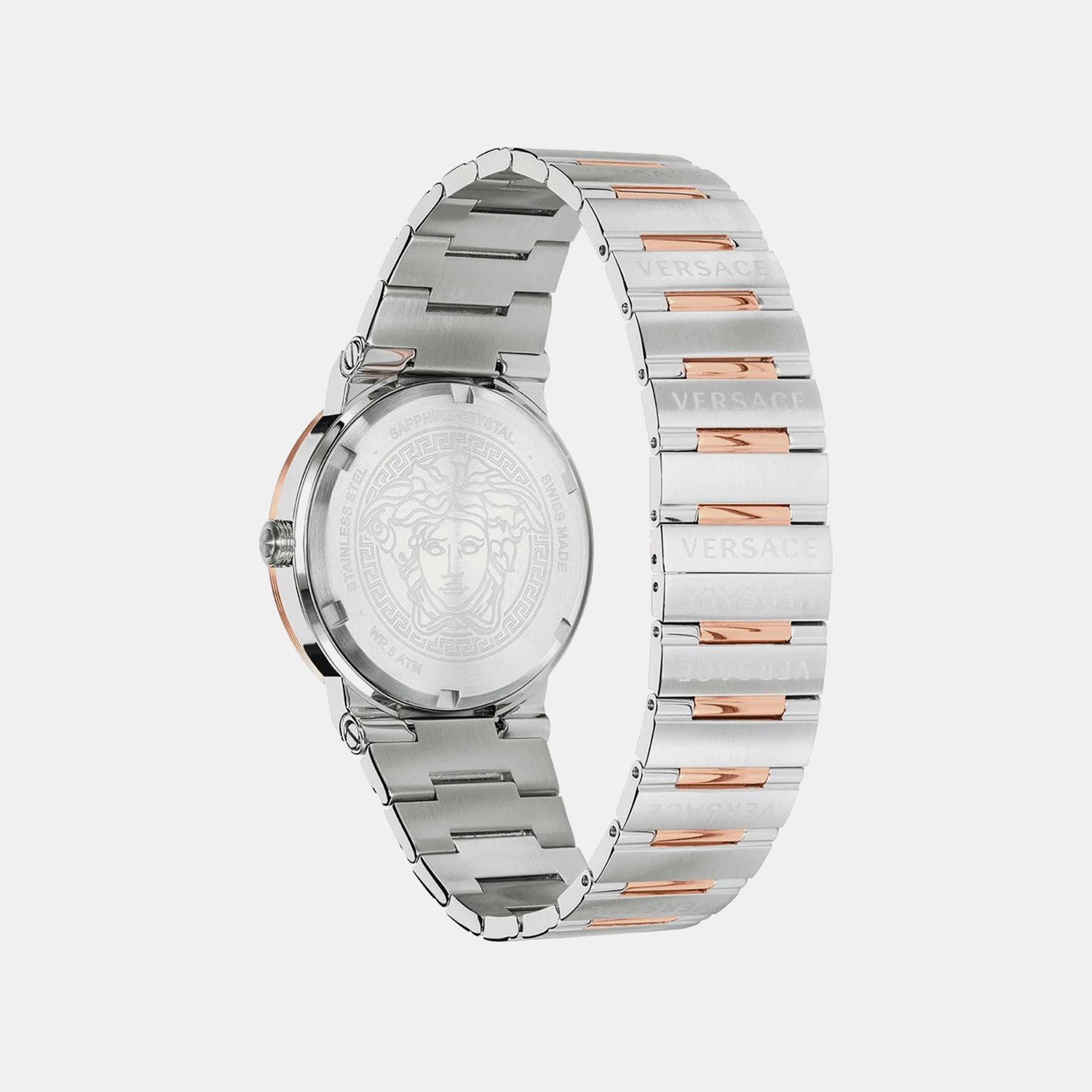 Greca Men Quartz Silver Dial Analog Stainless Steel Watch VEVI00923