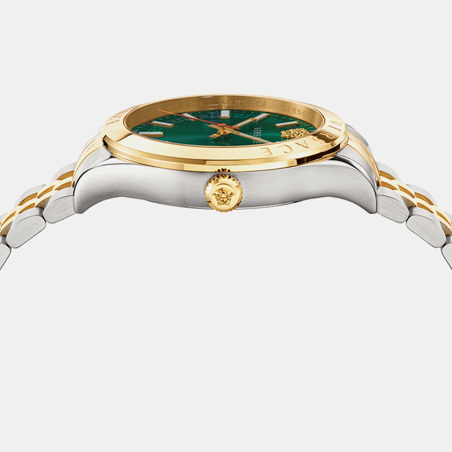 Hellenyium Men Quartz Green Dial Analog Stainless Steel Watch VEVK00620