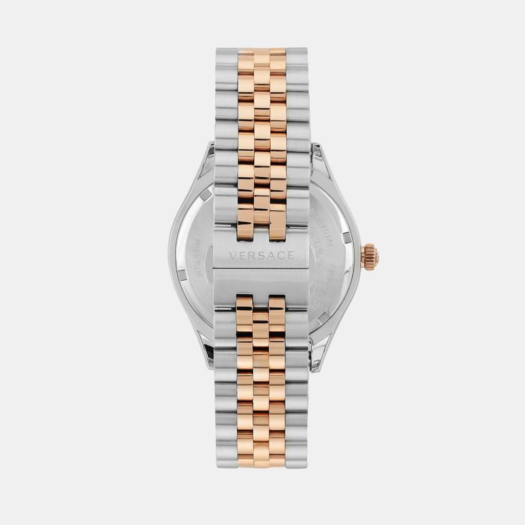 Hellenyium Men Quartz Green Dial Analog Stainless Steel Watch VEVK01324