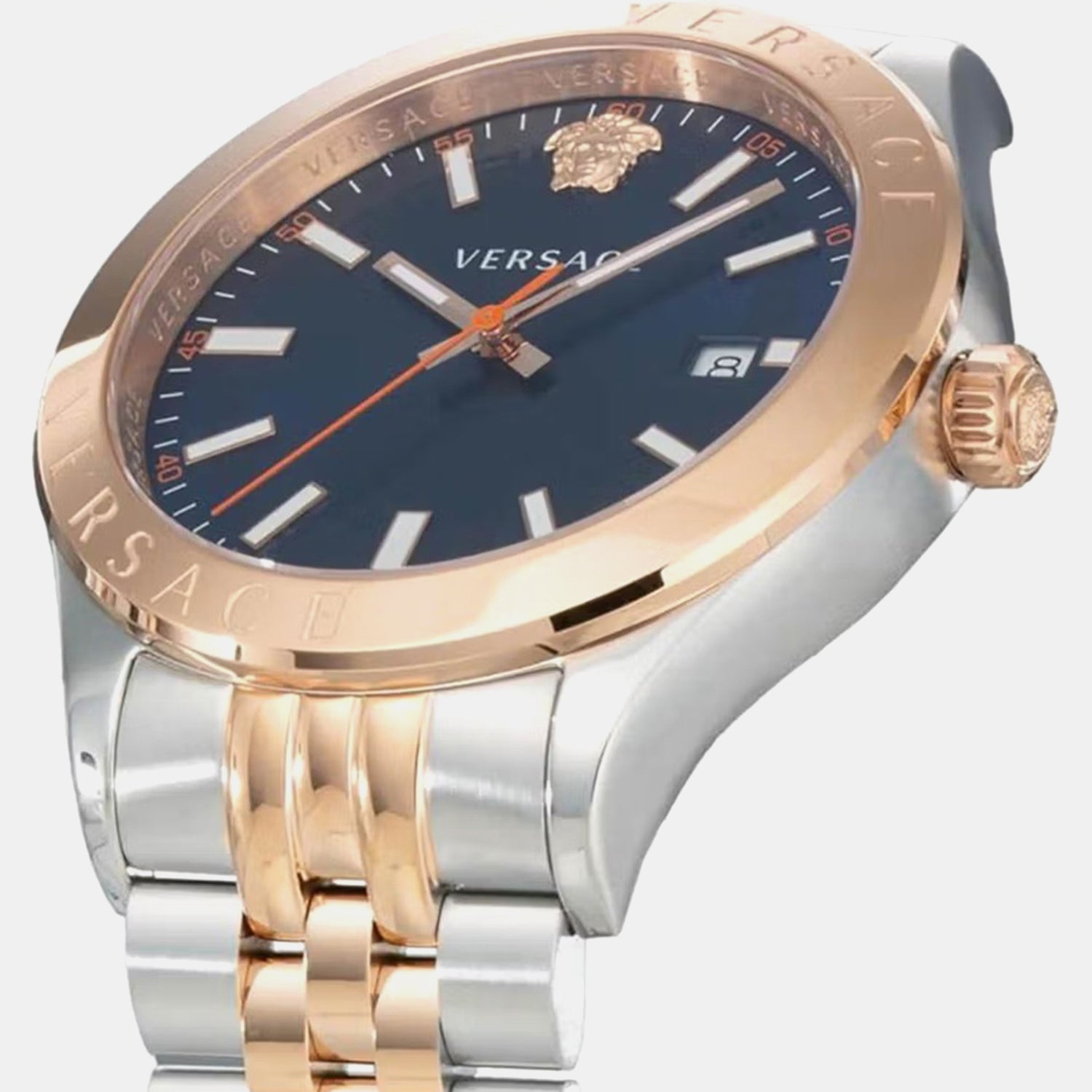 Hellenyium Men Quartz Blue Dial Analog Stainless Steel Watch VEVK01424